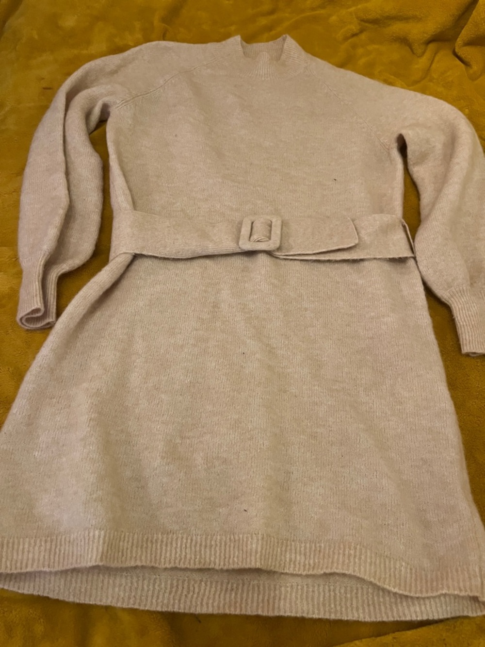 Sezane Enola Sweater Dress in Linen